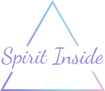 The image shows a graphic design with the text  SPIRIT INSIDE  in stylized font, placed above a triangle that is divided into three sections, each containing a different color. Below the triangle, there is a tagline or slogan that reads  ALTERNATIVE,  suggesting a connection to alternative lifestyles or values.